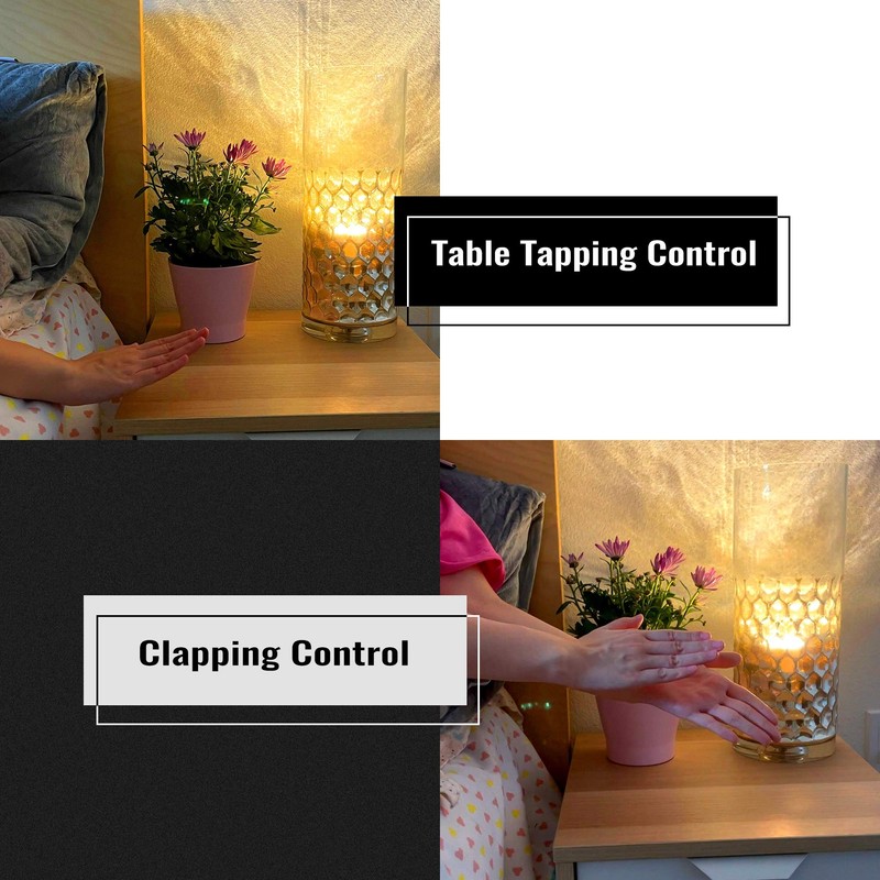 3 Claps Light Control Bulb for Bedroom Table Lamp Upgrade,