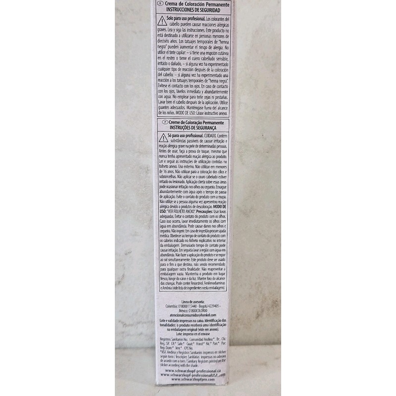 SCHWARZKOPF 6-84 W DARK BLONDE RED BEIGE Permanent Color 2.1oz