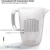 Unbranded One Gallon Measuring Pitcher Convenient Conversion Chart 134oz Extra