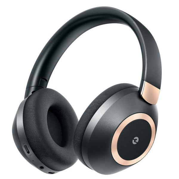 EAORUL Active Noise Cancelling Headphones, 100H Playtime Headphones Bluetooth Wireless,