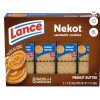Lance Sandwich Cookies, Nekot Peanut Butter, 8 Individually Wrapped Packs,