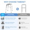 TABEKE Toilet Safety Rails for Seniors, Adjustable Height & Width