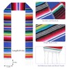 Jmkcoz Mexican Graduation Stole Sash Mexican Serape Scarf Colorful Graduation