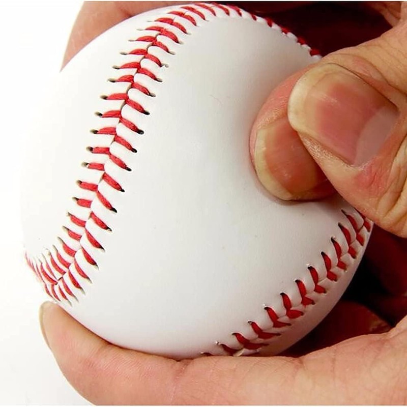 3Pack Practice Baseballs, Blank Baseball, Standard 9” Adult Youth Leather
