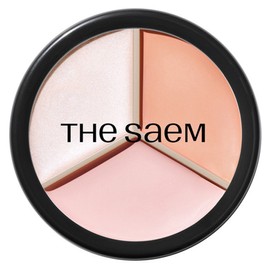 The Saem Cover Perfection Triple Pot Concealer 13g, 1 ea, 05 Dark Up Beige / 더샘 커버 퍼펙션 트리플 팟 컨실러 13g, 1개, 05 다크업 베이지