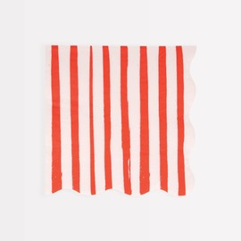 Meri Meri Red Stripe Large Napkins (Pack of 16)