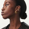Chunky gold earrings 2 Paris chunky gold hoops earrings for