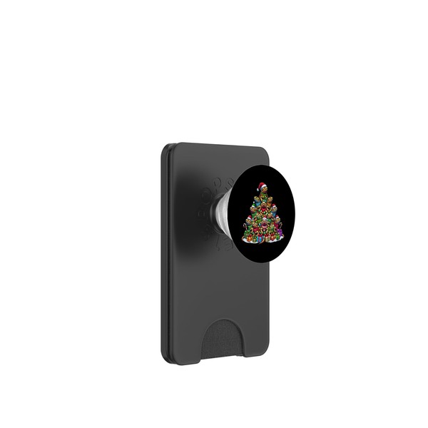 Bearded Dragon Christmas Tree Funny Xmas PopSockets PopWallet für MagSafe