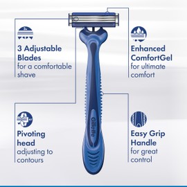 Gillette Gillette Sensor3 Comfort Men's Disposable Razors, 12 Razors