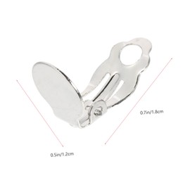 Beavorty 100Pcs No Ear Clips for Women Creative DIY Earring Jewelry Making Findings Painless Non Pierced Ear Clip Accessories Durable and Practical for Crafting
