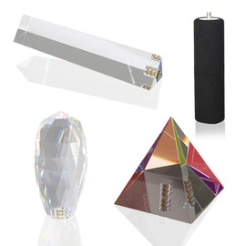 Prism Pro Bundle - 3 x Prism & Handle (Drop Prism, Triangle Prism, Colourful Pyramid Prism) Prisms for Photographers, for In-Camera Effects