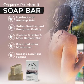 iHeart Patchouli Soap Refresher (2 Packs), Earthy, Masculine Scent with Deep Cleansing and Moisturizing - Infused with Shea butter, Sea Salt for Rich Creamy Lather - Perfect Men with Active Lifestyles
