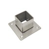 8 PCS 1.18" Square Post Flange Base, 201 Stainless Steel