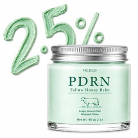 PDRN - Bálsamo de ternera para cara y cuerpo, hidratante de sarga alimentada con pasto con miel de manuka y vitamina E, hidratante profundo para piel de aspecto maduro, seca y sensible, 2 onzas