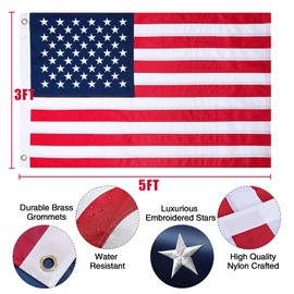 NELXINJO Heavy Duty 25FT Flag Pole -12 Gauge Extra Thick Aluminum Flagpole kit for Outside House,100MPH Wind Tested