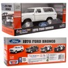 1978 Ford Bronco 1:24 Diecast Model Car White SUV SUT