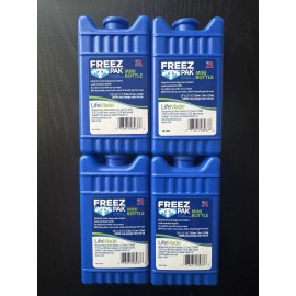 Lifoam 4 pk Freez Pak The Little Shiver Lunch Bag Cooler 8 oz. Blue