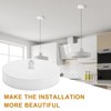 Canomo 5 Inches White Center Hole Chandelier Canopy Pendant Light