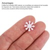 QUARKZMAN Pack of 200 Tiny Glitter Christmas Snowflakes ABS Pearl-Like