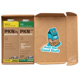 PKN Pecan Milk Sampler – Includes One of Each: PKNJoy Barista and PKN Zero, Plant-Based Non-Dairy Nut Milk, Made from Real American Pecans, Vegan, Lactose-Free, Non-GMO – 32oz Cartons, Pack of 2