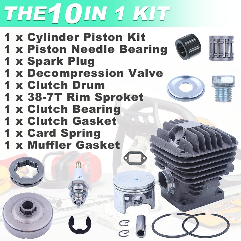 Adefol 54mm Cylinder Piston Kit for Stihl MS460 046 Chainsaws