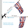 Haoridul Flag Pole Holder for Outside House, Heavy Duty Flag