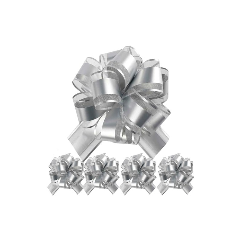 5 PCS 7 in(17.78cm) Large Pull Bows Wrapping Pull Bow