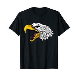 Eagle or Hawk Head Face Cartoon Character T-Shirt