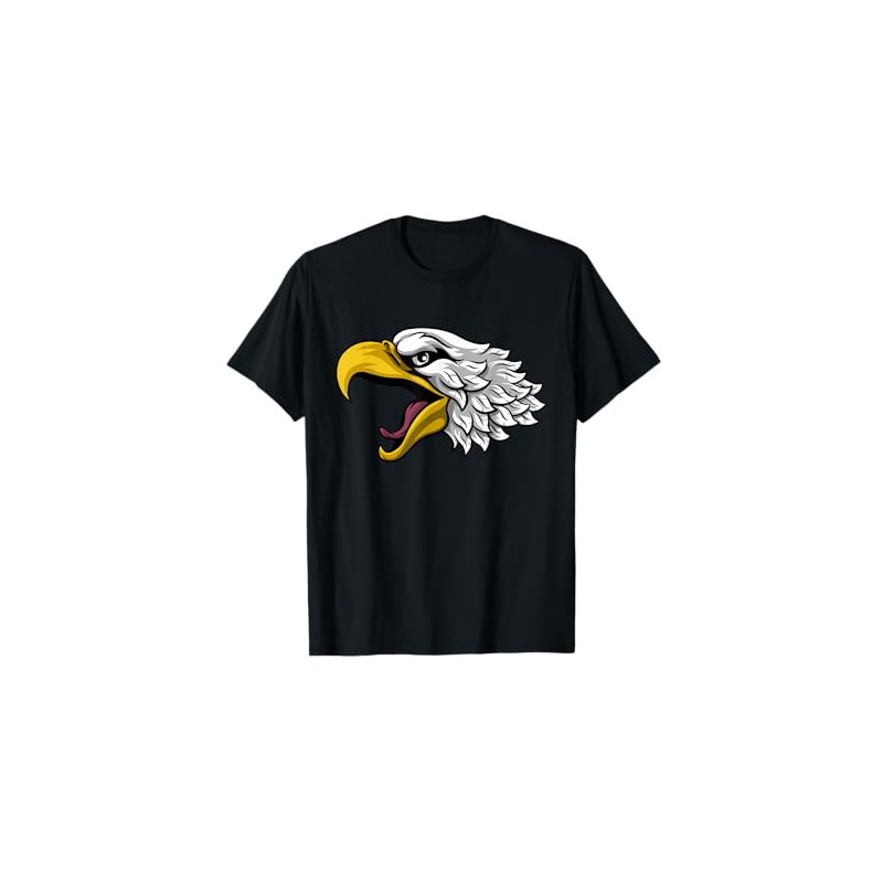 Eagle or Hawk Head Face Cartoon Character T-Shirt