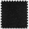 FloorPops FPR4267 Rubber Interlocking Floor Tiles, Basalt