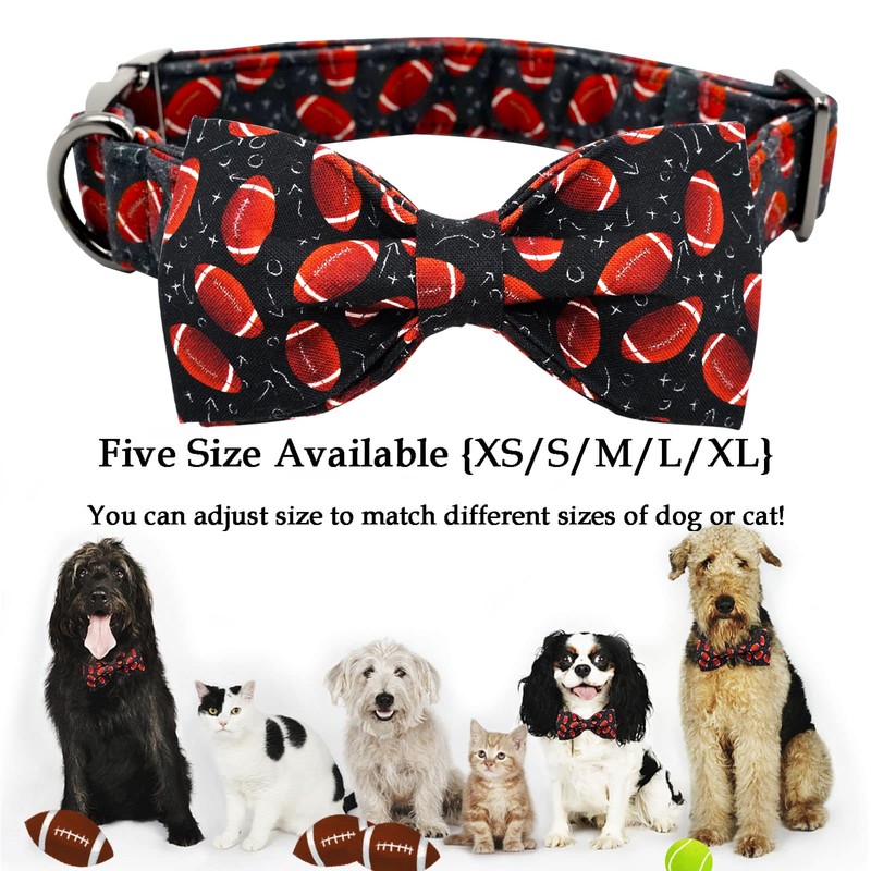 Lionheart glory Dog Collar Bowtie Collar Dog Rugby Dog Collar