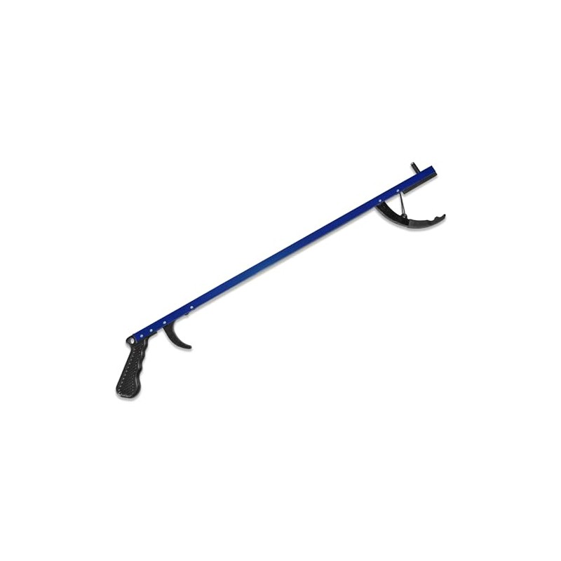 Blue Aluminum Reacher Grabber with Magnetic Tip