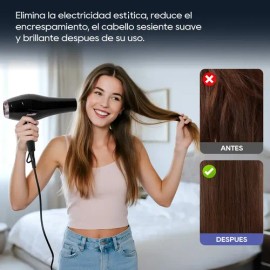 Secadora Cabello Con Difusor Profesional Para Estetica Mujer                                                                                          