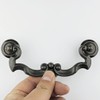 MuDuJia 10-Pack 4.5" Hole Spacing Dark Antique Bronze Bail Drawer