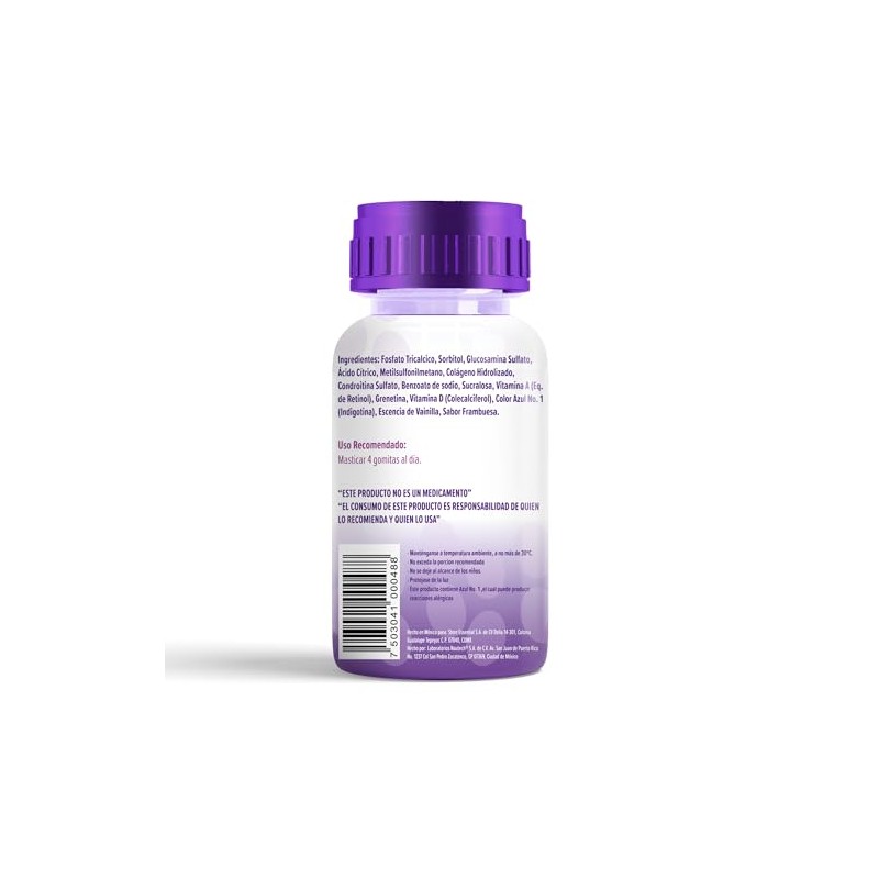 Gomitas Glucosamina, MSM, Colageno, Vitaminas A, D y Calcio 242