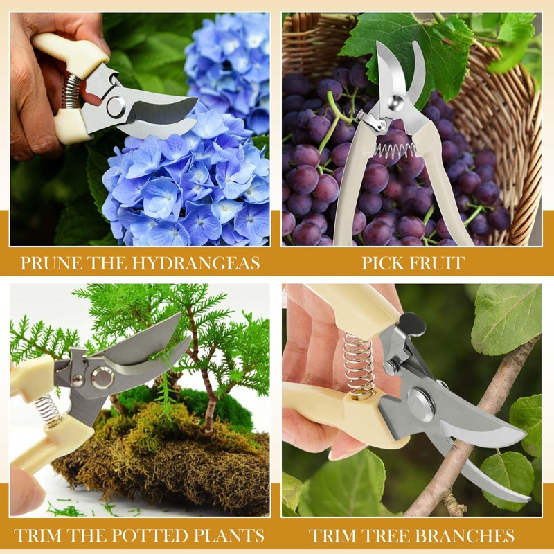 Amylove 24 Pcs Garden Flower Shears Pruning Scissors Valentine Heavy