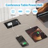 Table Power Outlet Hub PD20W USB-C Fast Charging Station, Recessed