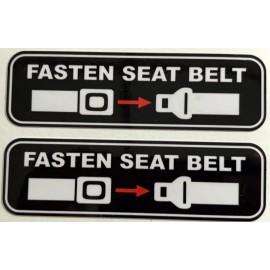 EGL Graphics Please Fasten Seat Belt  Car Window  Sticker Decal Bumper Sticker lift Belts