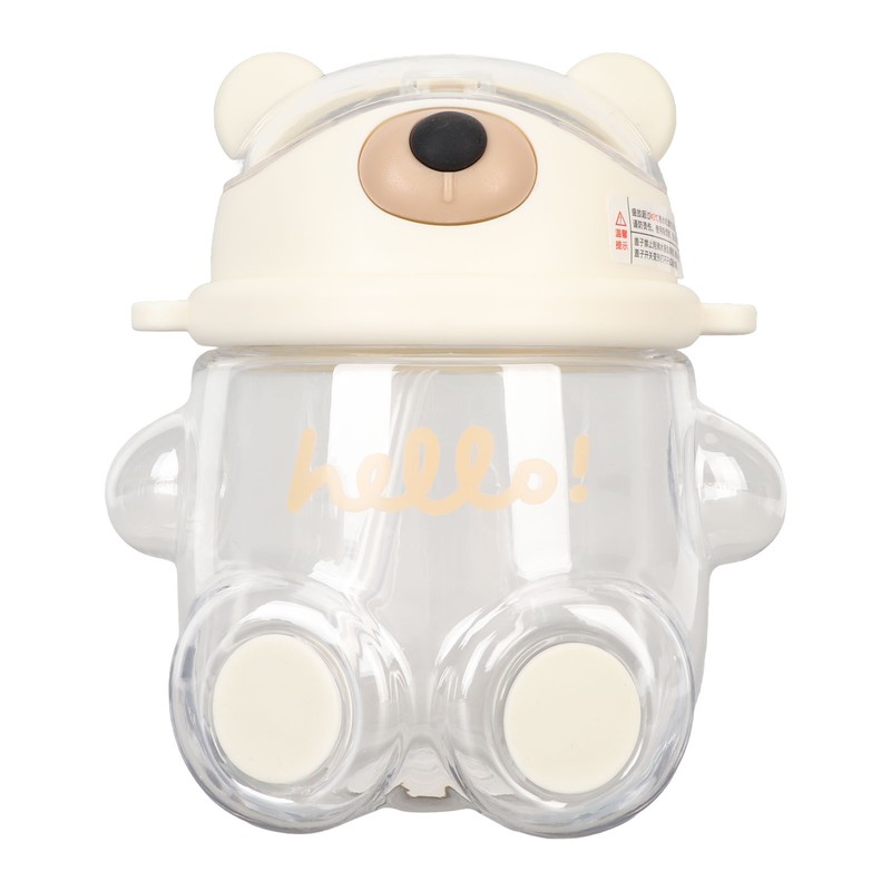 700ml Bear Water Bottle for Girls Kids with Straw Adjustable
