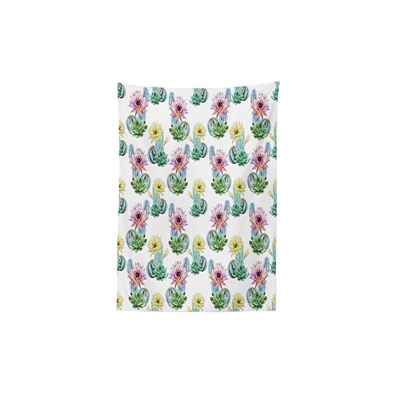 ABAKUHAUS Cactus Tablecloth, Mexican Plant Cactus, Dining Room Kitchen Rectangular