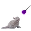 Dzrige Interactive Cat Toys Teaser Wand Black Long Sticks with