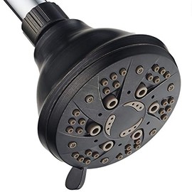 AquaDance Oil Rubbed Bronze High Pressure 6-Setting Spiral Shower Head-Angle Adjustable, Anti-Clog Showerhead Jets, Tool-Free Installation-USA Standard Certified-Top US Brand