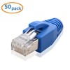 Cable Matters 50-Pack Cat6A RJ45 Shielded Modular Plugs with Strain