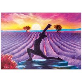 MyPuzzle Yoga at the Flowers - Premium 1000 Piece Puzzle - MyPuzzle Special Collection by Puzzle Galaxy