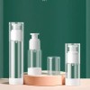 A Emulsion 화장품 펌프가 있는 15-100ml 빈 병 플라스틱 로션 용기 리필용 크림 받는 1 개 [A Emulsion - 100ML] 15-100ml Empty Bottle with Cosmetic Pump Plastic Lotion Container Refillable Cream 1 Piece [A Emulsion - 100ML]