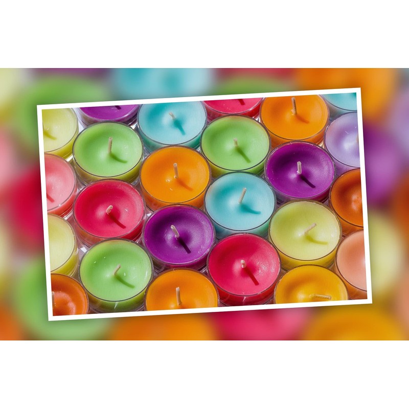 Pritogo, tea lights, maxi XXL plastic case, diameter 5.8 cm