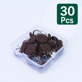 StitchPro 30 Pcs Bed Skirt Pins 0.8" Upholstery Tacks Twist Pins Headliner Pins for Bedskirts Slipcovers Armrest Covers and Upholstery.(Coffee, 30)