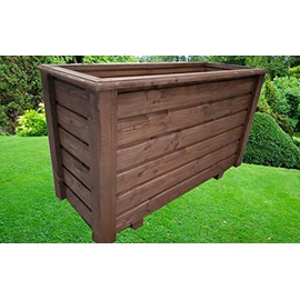 PK - 1389 - A51 ClassiV Varnished External Dimensions 100 x 40 x 60 cm Flower Box Raised Bed Plant Trough