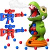 Dinosaur Shooting Toys with Moving Electronic Scoring Target, Kids Ages