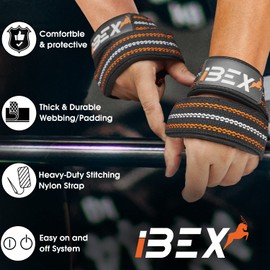 Figure 8 Premium Quality Weight Lifting Straps with Secure Comfort Grip - Ideal for Weight Lifting - Deadlifts - Sold in Pair